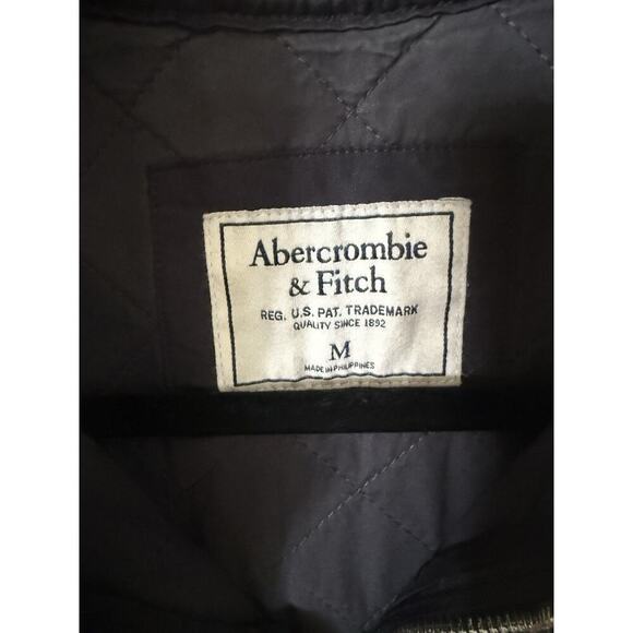Abercrombie & Fitch Vest Womens Medium Gray Sleeveless Full Zip Fleece Casual - Picture 4 of 6